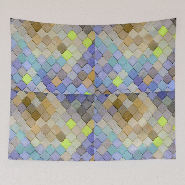 Item preview, Blue-Brown multicolor Diamond Tile Design designed and sold by designlee.