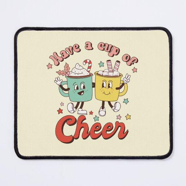 Item preview, Have a cup of cheers retro Christmas vintage designs designed and sold by DesignsbyMona.