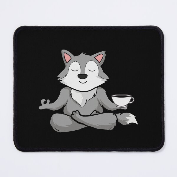 Item preview,  Yoga Coffee Naps Repeat - Wolf  designed and sold by Ahmed  Feki.