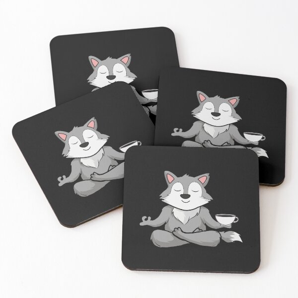 Item preview,  Yoga Coffee Naps Repeat - Wolf  designed and sold by Ahmed  Feki.