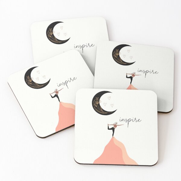 Item preview, Dancer Pose On Top Of A Mountain Under A Boho Moon  designed and sold by BohemiWANDERS.