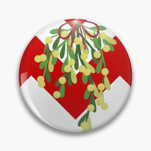 Item preview, christmas chevron mistletoe designed and sold by Gossip Rag.