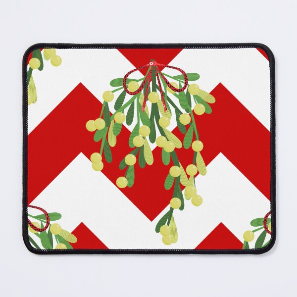 Item preview, christmas chevron mistletoe designed and sold by Gossip Rag.