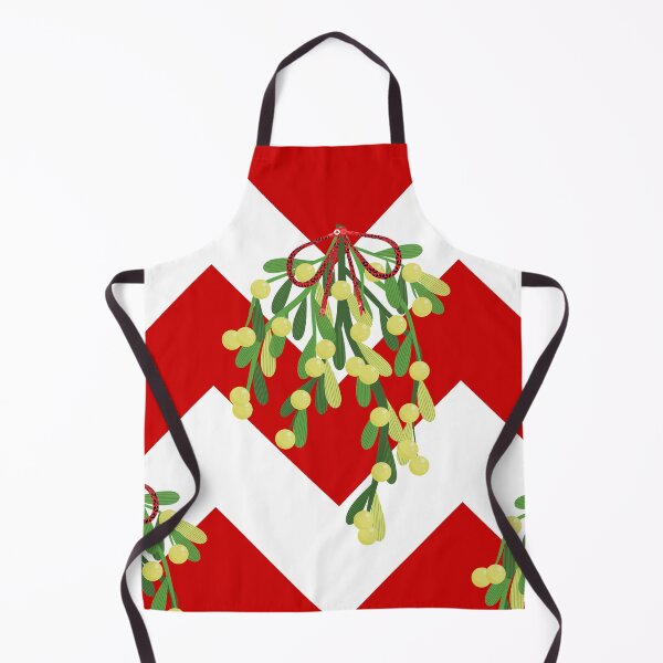 Item preview, christmas chevron mistletoe designed and sold by Gossip Rag.