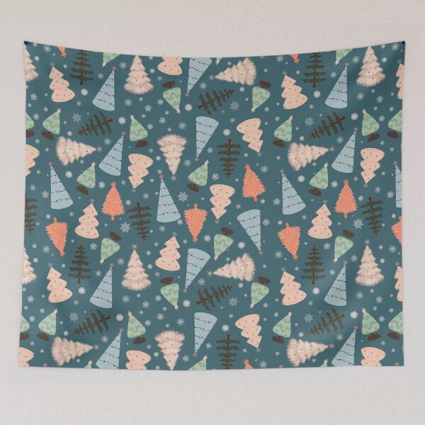 Item preview, Whimsical Christmas Trees & Snowflakes designed and sold by Giannamo519.