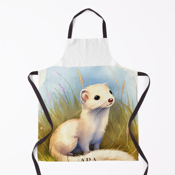 Item preview, Watercolor American ermine designed and sold by ABArtByAlexST.