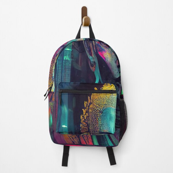 Item preview, Cyberpunk Buddha with neon colors designed and sold by pcusine.