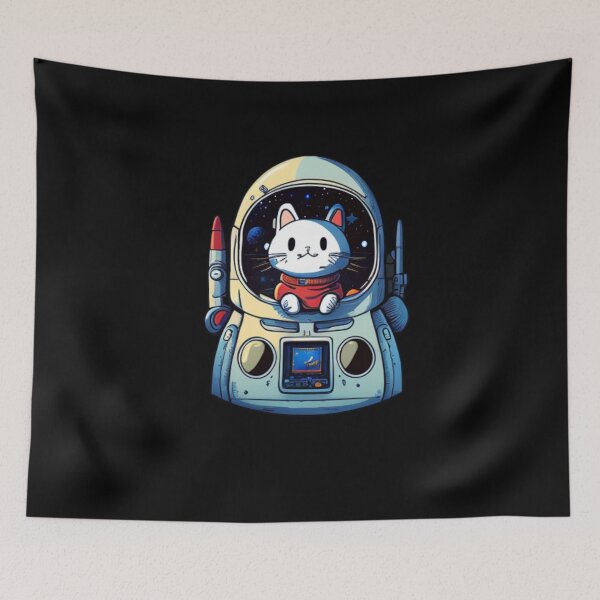 Item preview, Time Traveling Astro Astronaut Space Cat designed and sold by TheWildFlix.