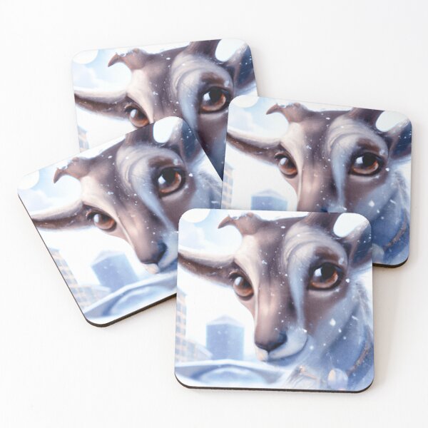Item preview, Cutedom - Goat In Snow designed and sold by RaynbowCute.