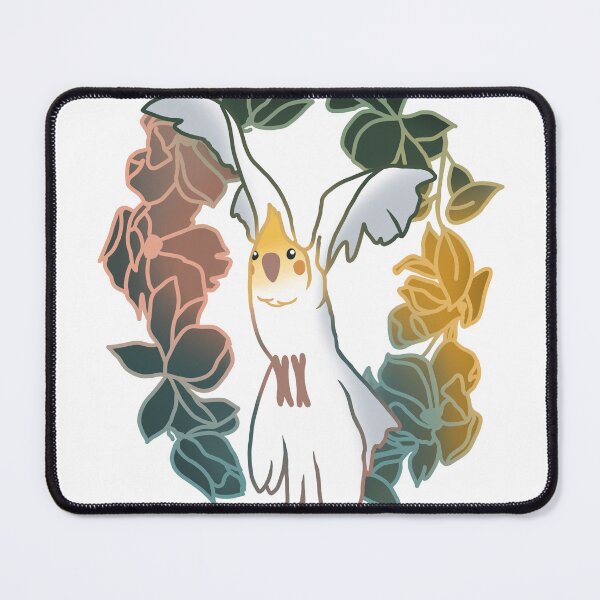 Item preview, Cockatiel Flying Through Flowers designed and sold by April's Escape.