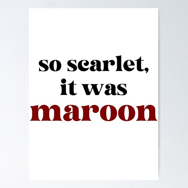 Item preview, it was maroon  designed and sold by Mirrorball Merch.