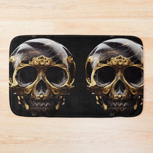 Item preview, Black and gold skull designed and sold by Dusanel.