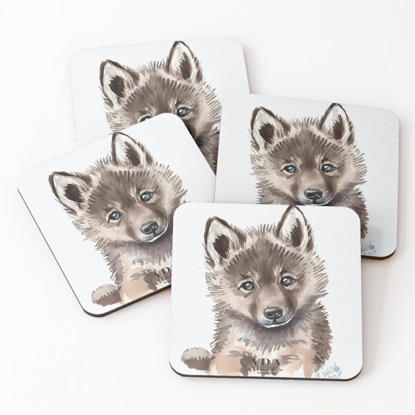 Item preview, Watercolor Gray Wolf designed and sold by ABArtByAlexST.