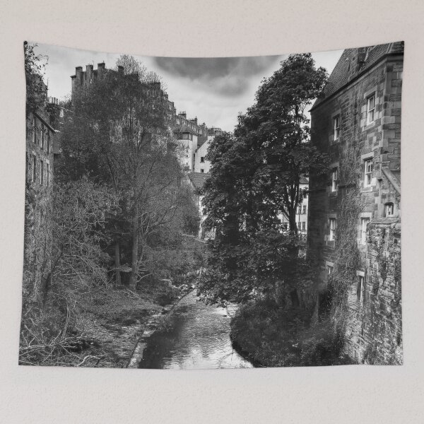 Item preview, The Water of Leith at Dean Village B&W designed and sold by tomg.