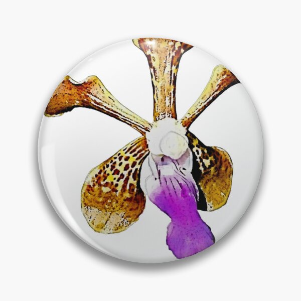 Item preview, Vanda limbata orchid flower watercolor designed and sold by Floral-Art.