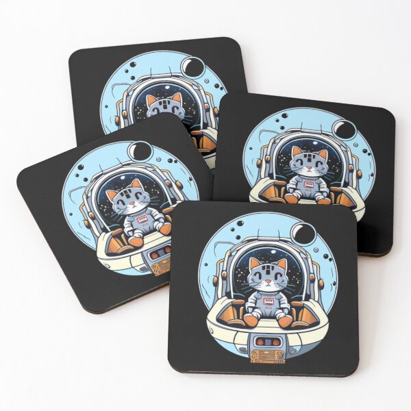 Item preview, Astro Astronaut Galaxy Anime Cat Kitty designed and sold by TheWildFlix.