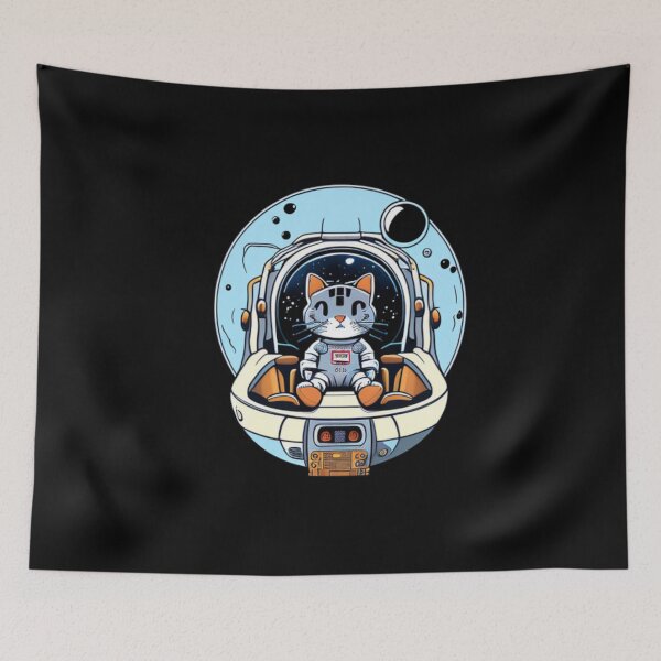 Item preview, Astro Astronaut Galaxy Anime Cat Kitty designed and sold by TheWildFlix.