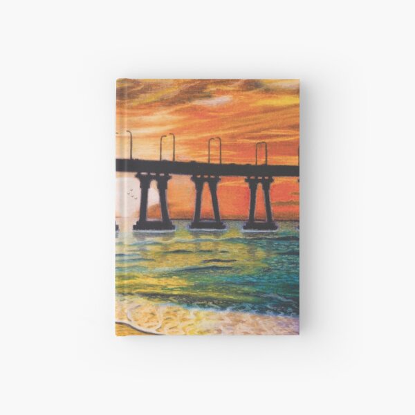 Bridge by the Sunset Hardcover Journal
