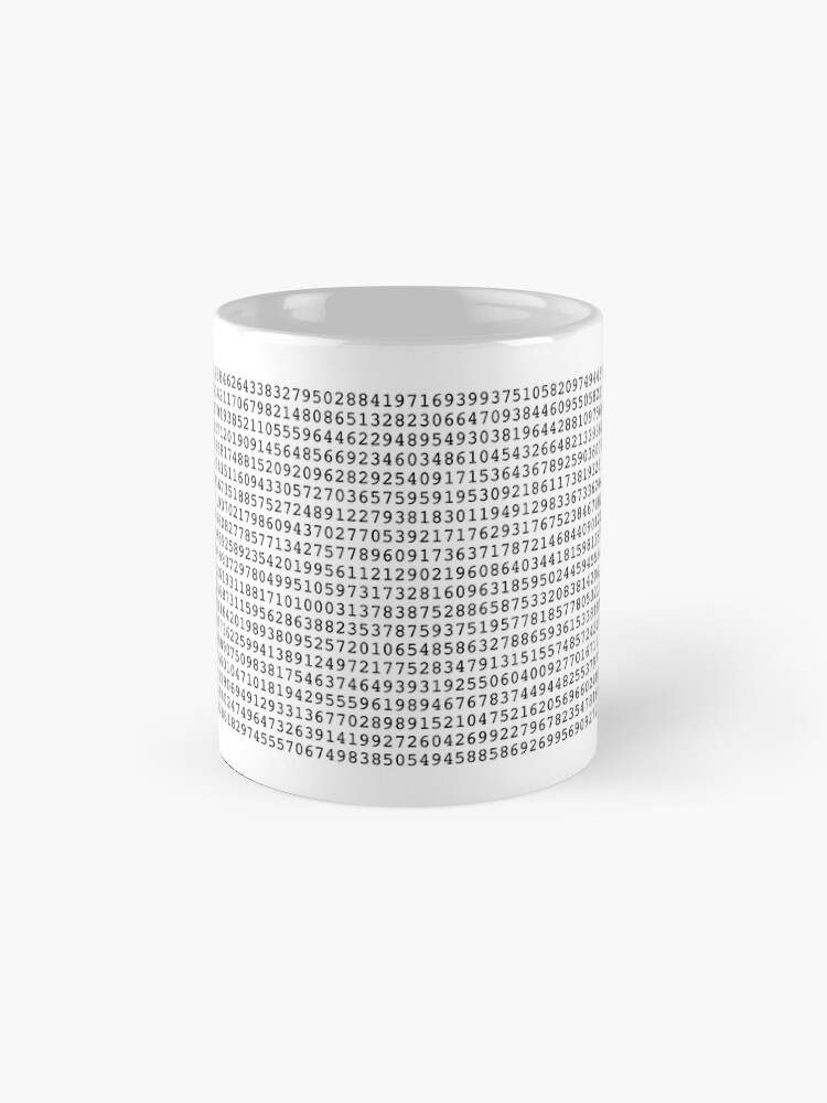 Thumbnail 4 of 6, Coffee Mug, Pi Study Mug designed and sold by ApplicVision.