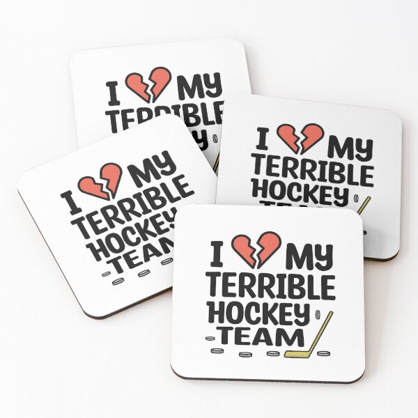 Item preview, I Love My Terrible Hockey Team Black Text Design designed and sold by bolkibox.