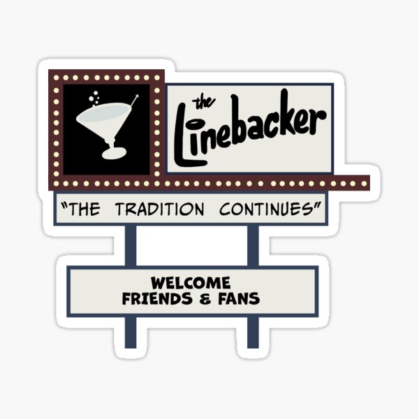 Item preview, Linebacker Lounge iconic signage  designed and sold by Emma Haigh.