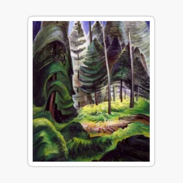 Emily Carr Paintings Sticker For Sale By Youssef Art Redbubble   St,small,507x507 Pad,600x600,f8f8f8.u2 