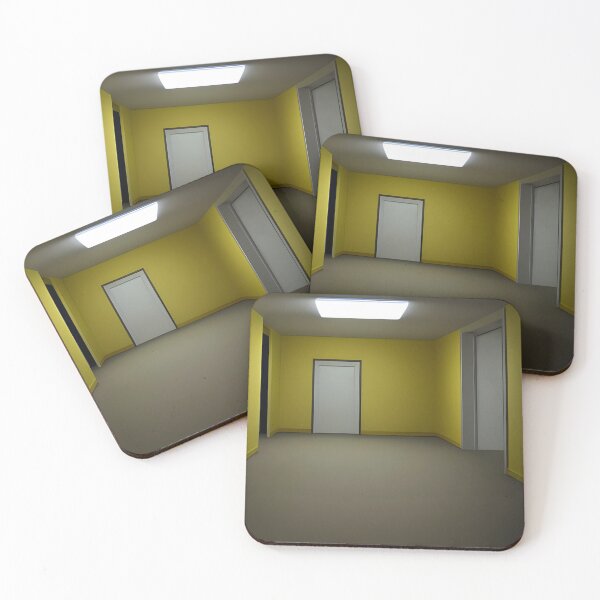 Item preview, The Backrooms - Liminal Space - Doors and Yellow Wallpaper designed and sold by DanTheManDan.