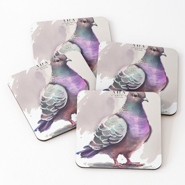 Item preview, Watercolor Columbidae designed and sold by ABArtByAlexST.