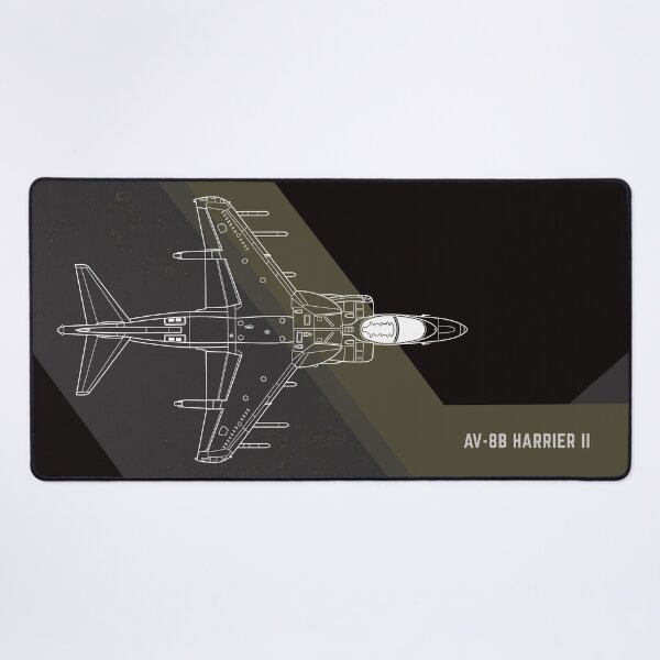 Aperçu de l'œuvre  Filaire minimaliste AV-8B Harrier II créée et vendue par Aniama.