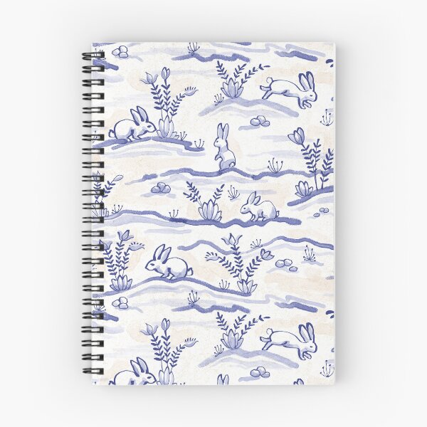 Item preview, Delft Style Rabbits in Blue and White designed and sold by vinpauld.