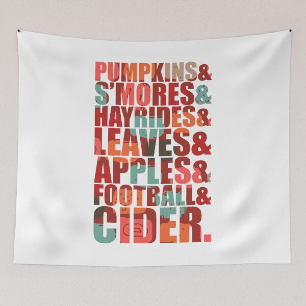 Item preview, Vintage arrow retro pumpkins s’mores hayrides leaves apples football cider designed and sold by bestdesign4u.
