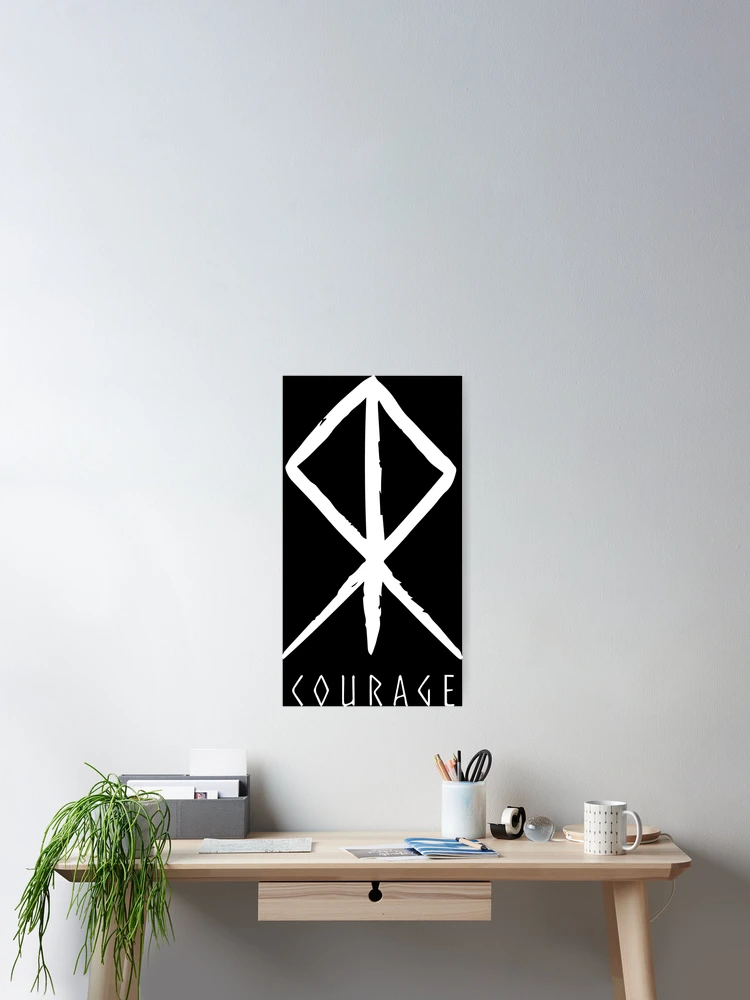 Thumbnail 2 of 3, Poster, "Courage" RUNE designed and sold by SALENTOmadness.