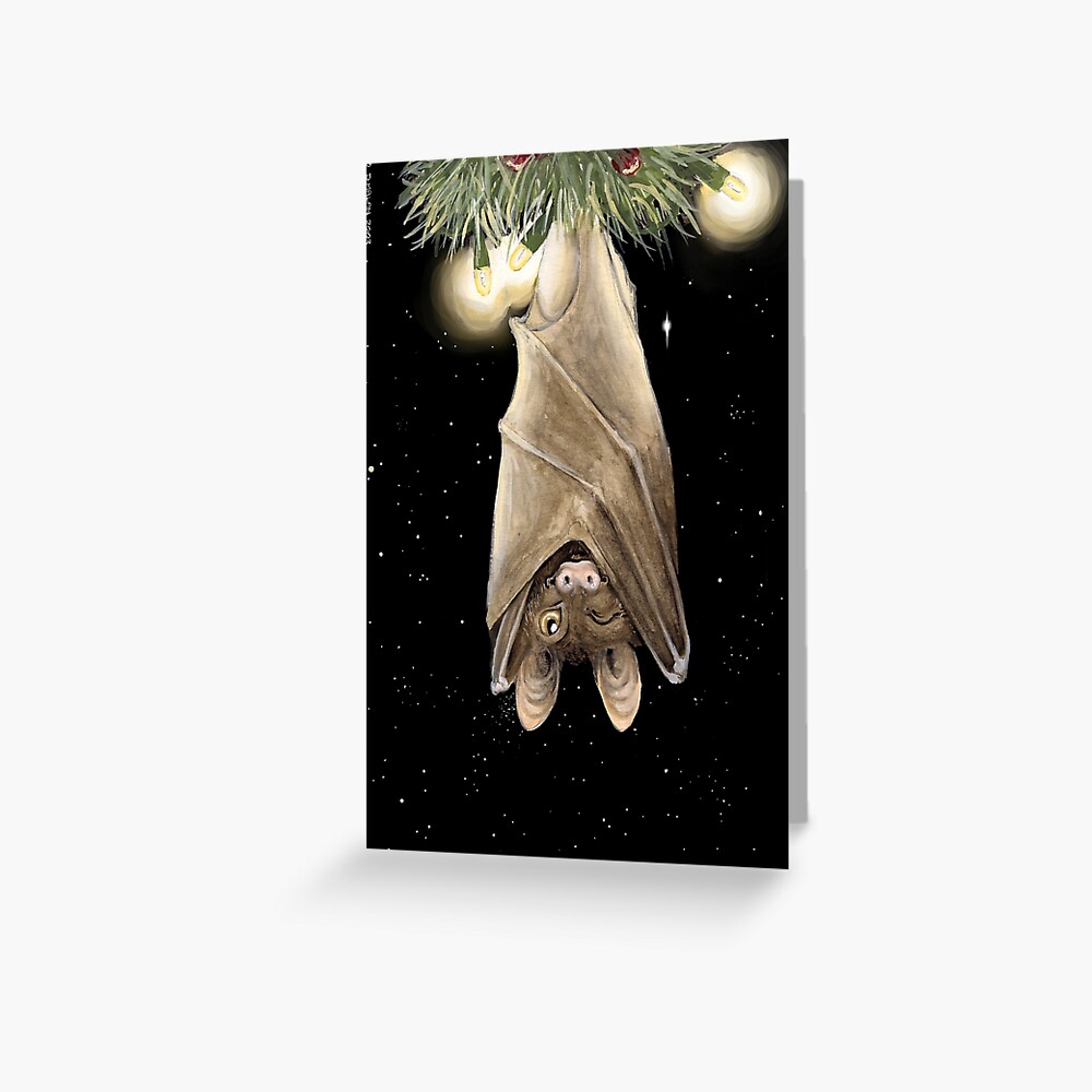 African Christmas: Bat Greeting Card