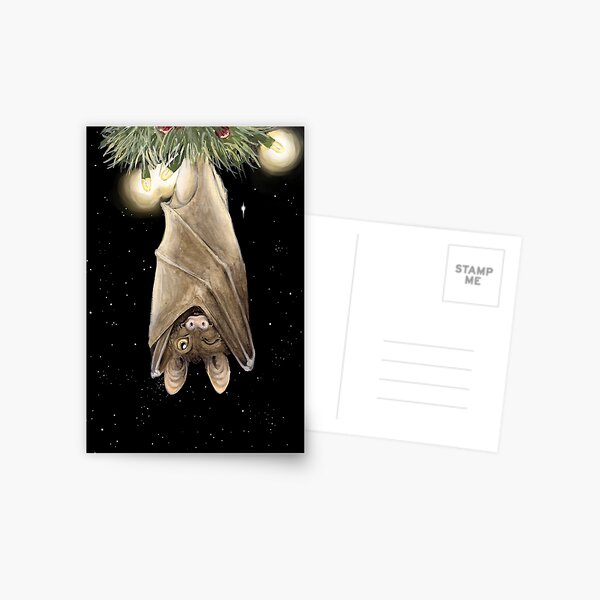African Christmas: Bat Postcard