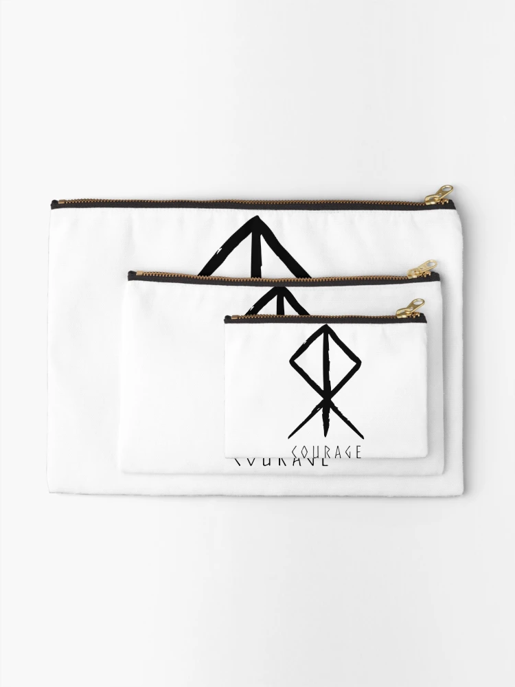 Thumbnail 2 of 4, Zipper Pouch, "Courage" RUNE designed and sold by SALENTOmadness.