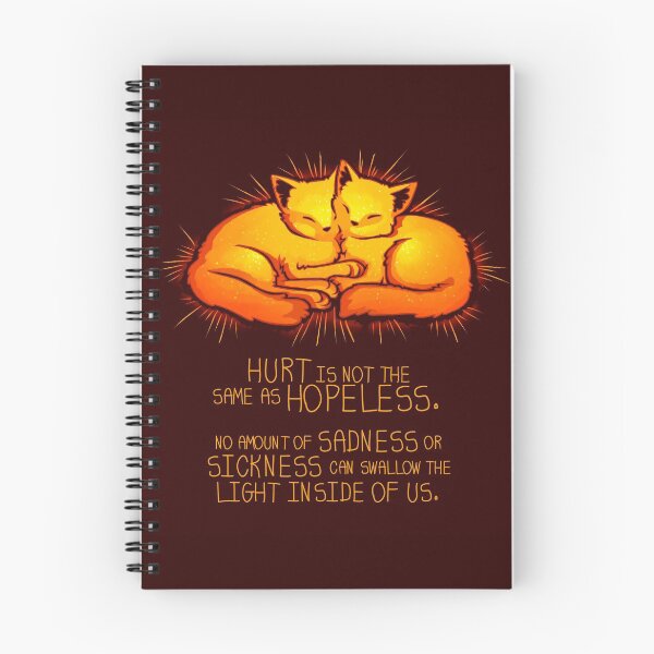 Item preview, "Hurt is not the Same as Hopeless" Golden Glowing Kittens designed and sold by thelatestkate.
