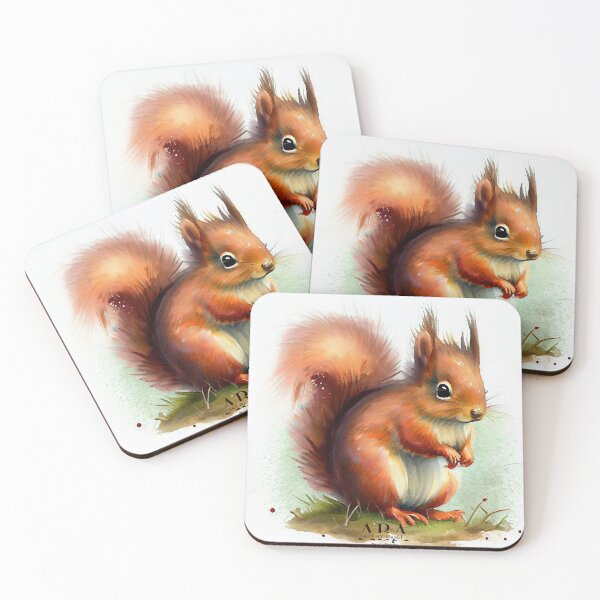 Item preview, Watercolor Red Squirrel designed and sold by ABArtByAlexST.