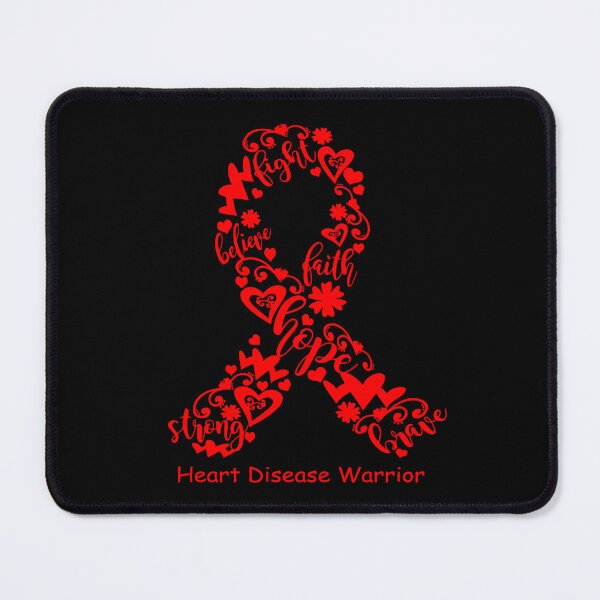 Item preview, Heart Disease Warrior - Heart Disease Ribbon Strong Hope Believe Fight Faith Brave designed and sold by CansellBar.