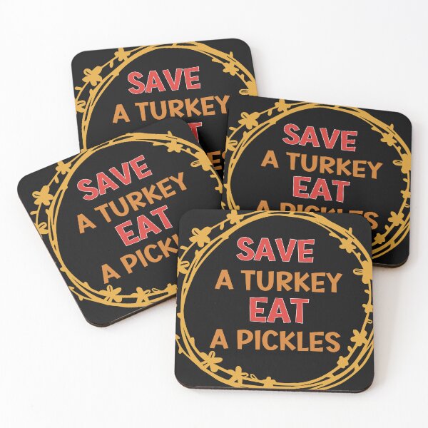Item preview, Save A Turkey Eat A Pickles thanksgiving  designed and sold by RJB-Art.