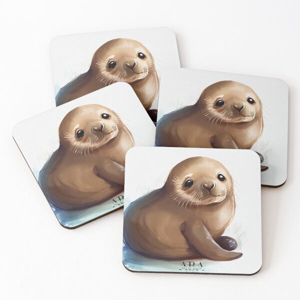 Item preview, Watercolor - Steller sea lion designed and sold by ABArtByAlexST.