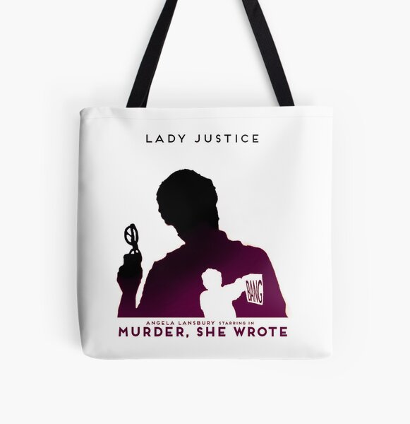 Murder She Wrote: Lady Justice All Over Print Tote Bag