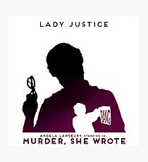 Murder She Wrote: Lady Justice Photographic Print