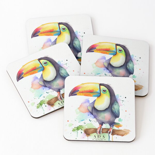 Item preview, Watercolor - Toucans designed and sold by ABArtByAlexST.