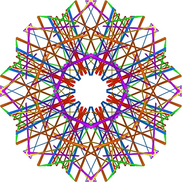Artwork thumbnail, multicolored star by Meo Design