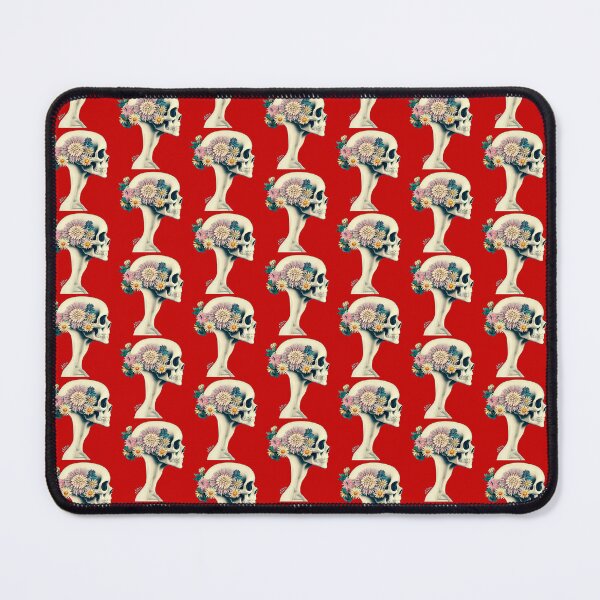 Item preview, Skull with floral crown designed and sold by extraordinar-ia.