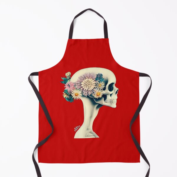Item preview, Skull with floral crown designed and sold by extraordinar-ia.