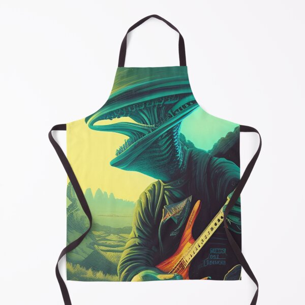 Item preview, Alien with Guitar 2 designed and sold by GrafDot.