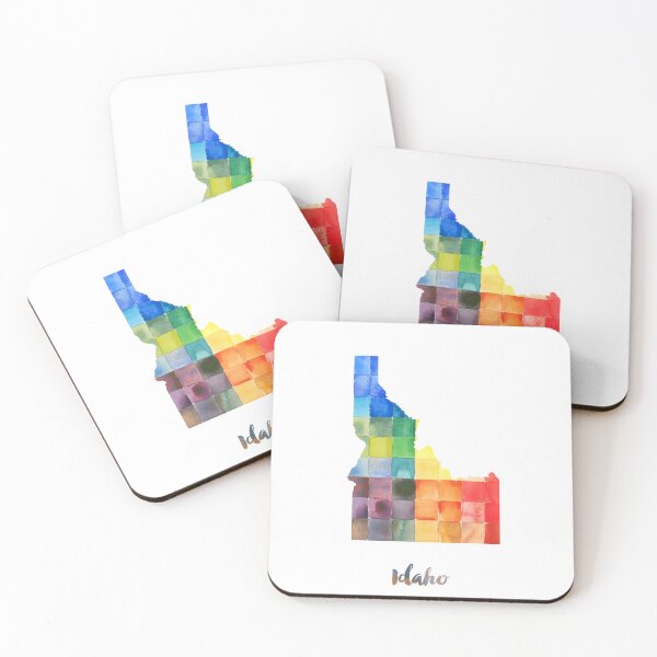 Item preview, Idaho Watercolor Map Painting designed and sold by InkistPrints.
