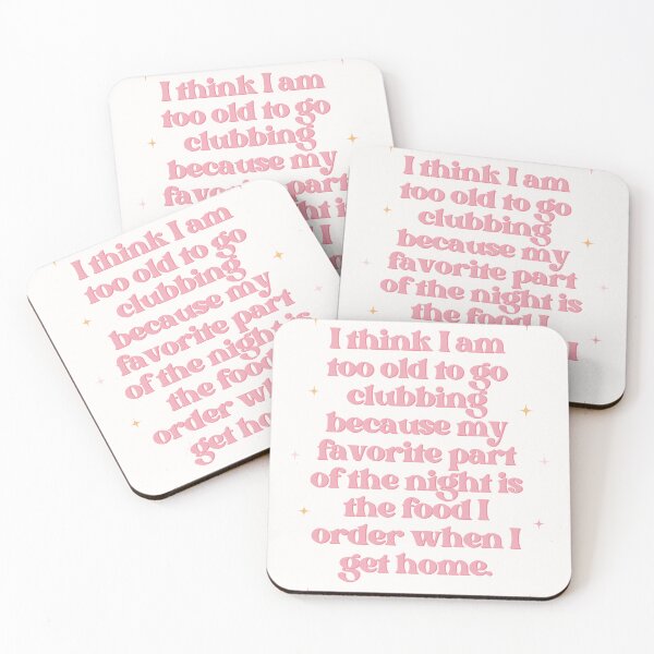 Item preview, Too Old to Go Clubbing Print designed and sold by Femme Pastel Collective.