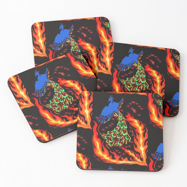 Item preview, CUTE BLUE PHOENIX RISING FROM THE FIRE designed and sold by sailorsam1805.